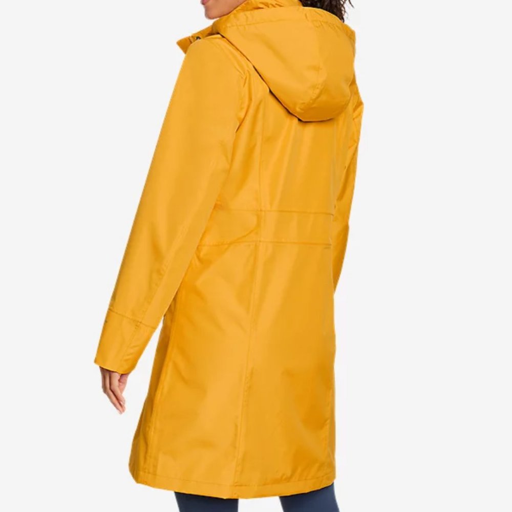 NEW Eddie Bauer Girl on the Go® Trench Coat in Marigold